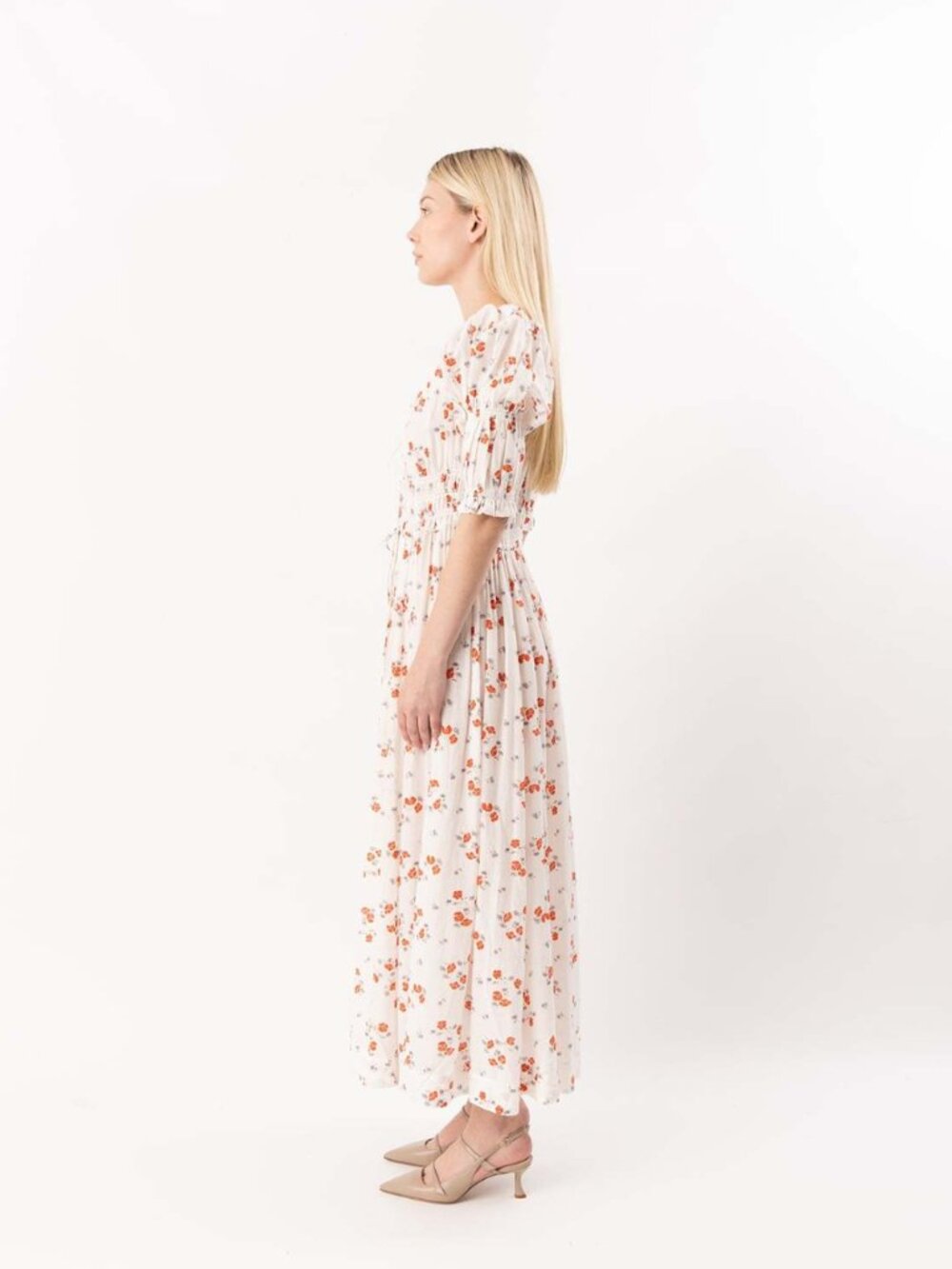 Doen Ischia dress in poppy field NWT size M - Picture 2 of 5